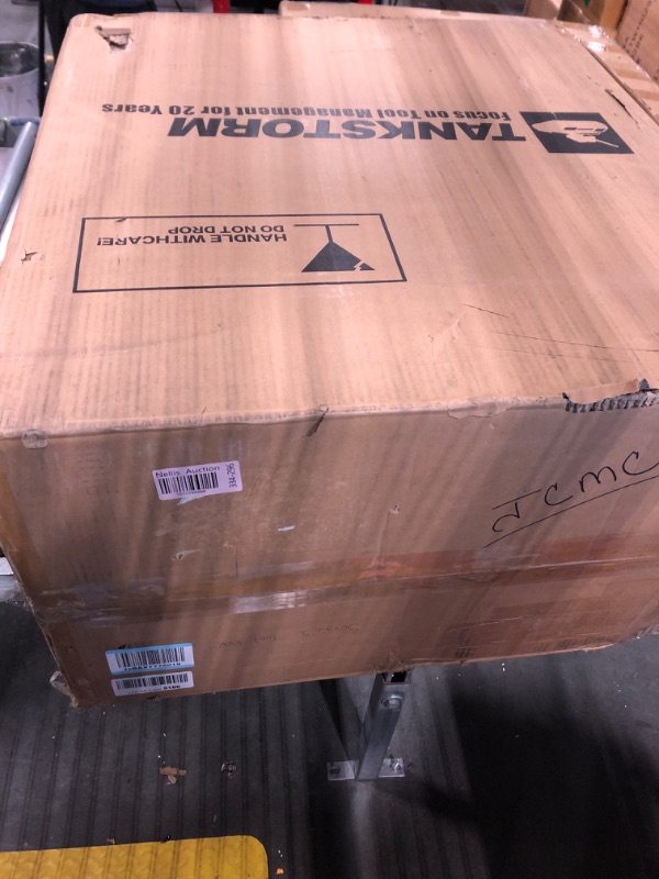 Photo 1 of TANKSTORM Tool Chest Heavy Duty Cart Steel Rolling Tool Box with Lockable Doors (TZ12 Black)