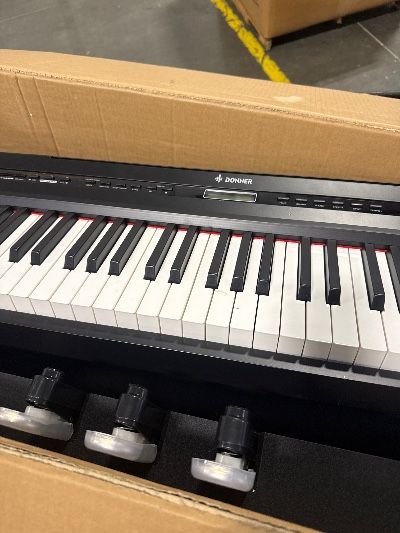 Photo 3 of ***FINAL SALE, NO RETURNS, PARTS ONLY*** Donner DEP-20 Beginner Digital Piano 88 Key Full Size Weighted Keyboard, Portable Electric Piano with Furniture Stand