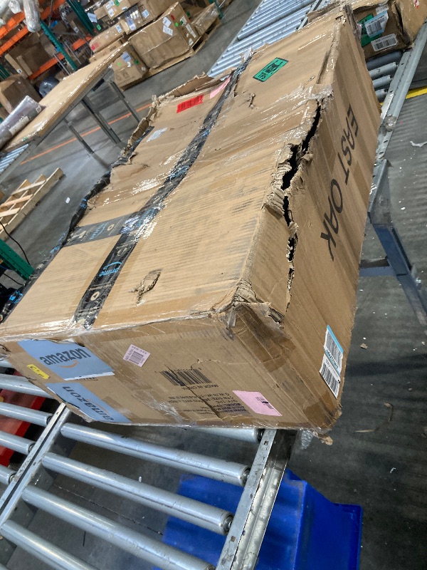Photo 1 of ***MISSING PARTS*** EAST OAK Patio Heater, 1500W Standing Indoor Outdoor Heaters for Patio with Nanocrystal Glass-ceramic, 3 Heat Settings & 24h Timer, Fast Heat Waterproof & Dustproof, Tip-over & Overheat Protection