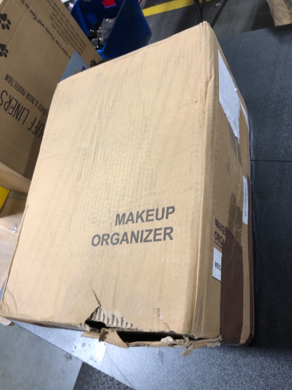 Photo 1 of MASSY Egg Shape(Oval) Makeup Storage Box, Countertop Portable Vanity Cosmetics Organizer Preppy