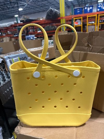 Photo 1 of ***Deformed Handles*** Beach Tote Bag Yellow.