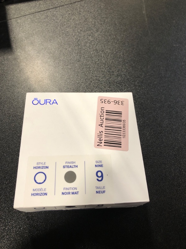 Photo 1 of Oura Ring Gen3 Horizon - Stealth - Size 9 - Smart Ring - Size First with Oura Ring Gen3 Sizing Kit - Sleep Tracking Wearable - Heart Rate - Fitness Tracker - 5-7 Days Battery Life