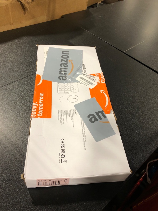 Photo 1 of Wireless Keyboard and Mouse, WisFox Full-Size Wireless Mouse and Keyboard Combo, 2.4GHz Silent USB Wireless Keyboard Mouse Combo for PC Desktops Computer (Mint Green and White)