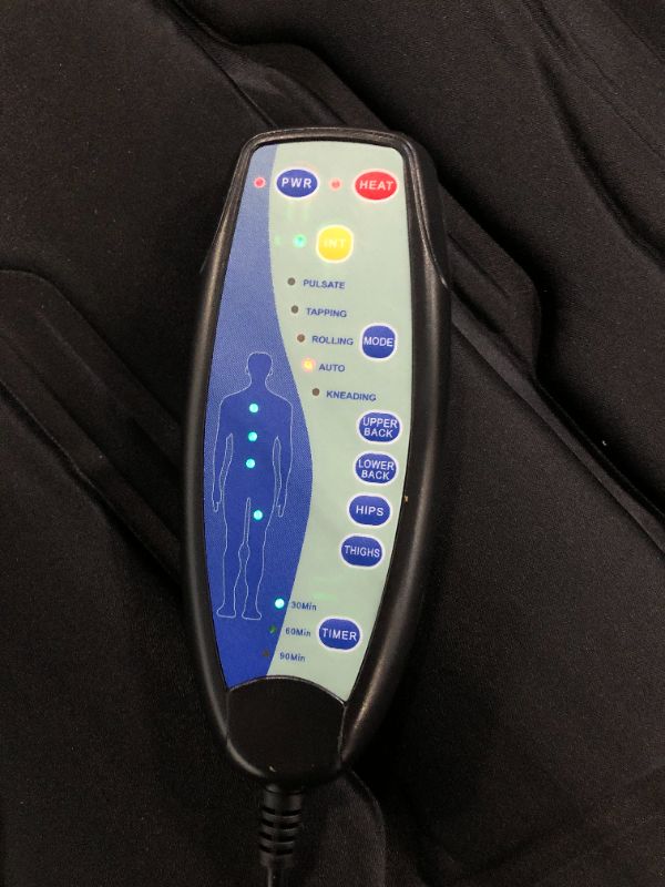 Photo 3 of ***heating part slow up on the vibration ball area*** COMFIER Back Massager with Heat, Vibration Massage Seat Cushion with 8 Massage Nodes & 5 Modes, Adjustable Chair Massage Pad for Home Office, Heated Chair Pad,Valentines Day Gifts for Him Her