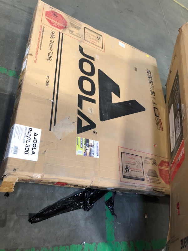 Photo 1 of JOOLA Rally TL - Professional MDF Indoor Table Tennis Table w/ Quick Clamp Ping Pong Net and Post Set - 10 Minute Easy Assembly - Corner Ball Holders - Ping Pong Table w/ Playback Mode