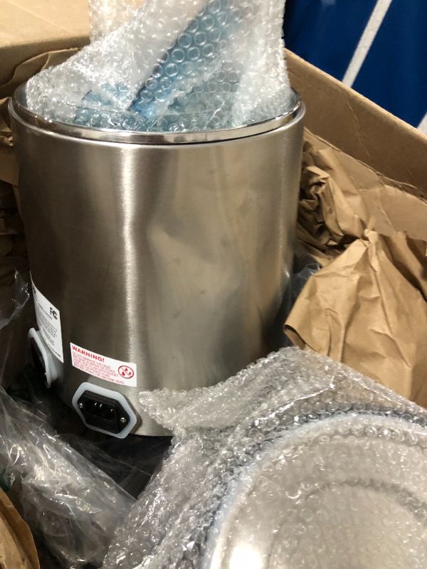 Photo 1 of VEVOR Water Distiller, 304 Stainless Steel Countertop Water Stiller, 0.3Gal/H, 0-99H Timing Dual Temp Display, 1.1Gal Distilled Water Maker Machine, Glass Carafe, 3 Carbon Bags, Citric Acid Powder
