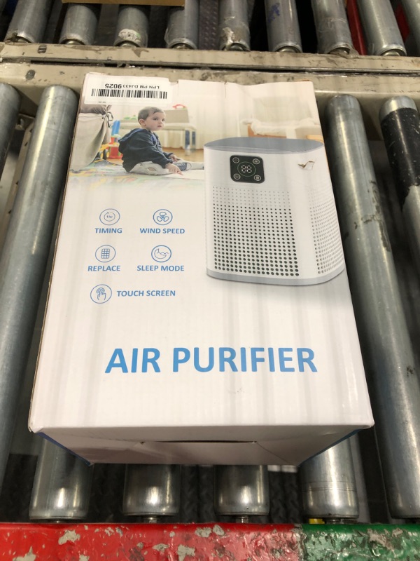 Photo 2 of Air Purifiers for Bedroom, Honeyuan H13 HEPA Air Purifier for Home Large Room 600 sqft, Air purifiers with 360°Air Intake, 3 Fan Speeds, 3-Stage Filtration, White