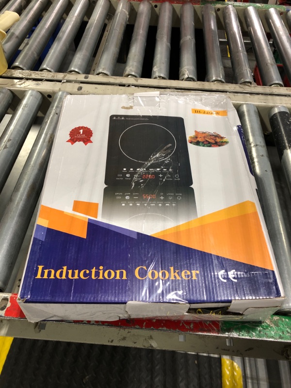 Photo 1 of Portable Induction Cooktop, Countertop Burner with Multi-Function, 2200w Electric Stove with Easy Clean Glass, 8 Modes Sensor Touch Cooker (LE1)