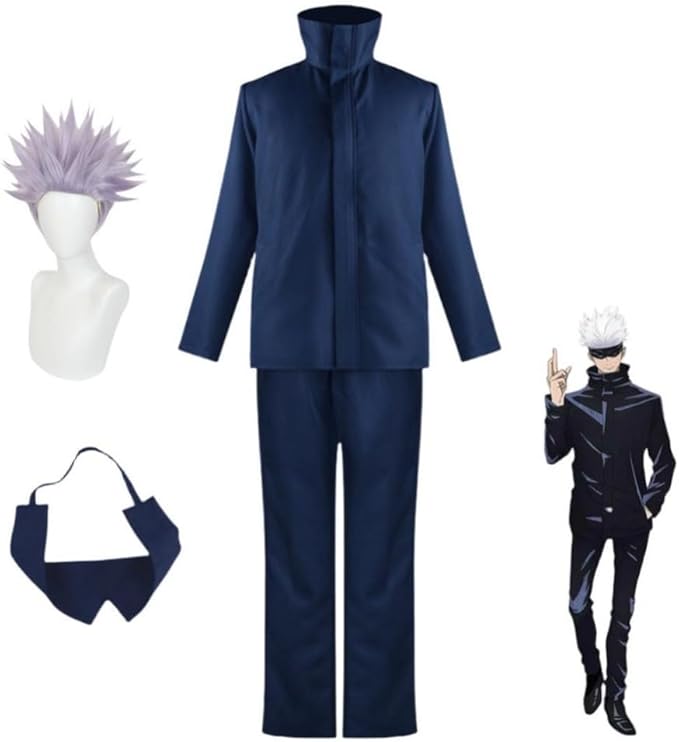 Photo 1 of *MISSING WIG*
Anime Cosplay Costume for Satoru Gojo Outfit Halloween Party Uniform