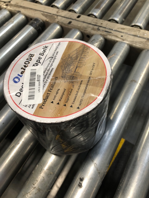 Photo 1 of Oleitodh 1 Roll Butyl Joist Tape for decking, 6 Inch x 50 Feet Weatherproof Butyl Sealant Deck Tape Joist-Beam Deck Joist Tape Bulk for Wood Joists Decks Beams Roof
