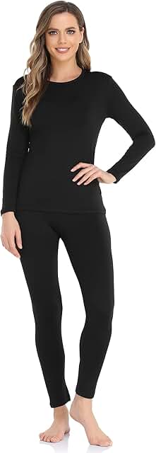 Photo 1 of Weerti Thermal Underwear For Women Long Johns With Fleece Lined, Base Layer