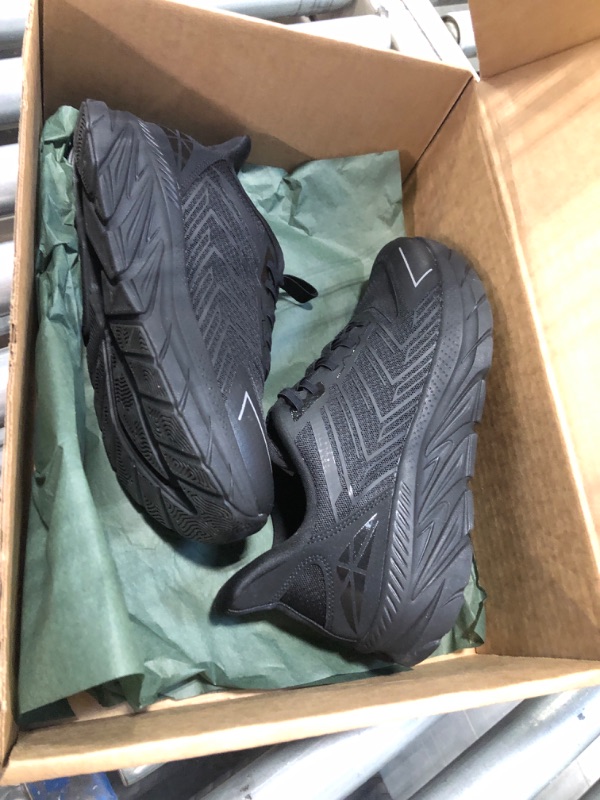 Photo 1 of ALLSWIFIT Men's Slip On Walking Shoes Running Comfortable Tennis Breathable Non Slip Athletic Gym Workout Cross Training Fashion Sneakers,Size 8.5,All Black,SARR034M