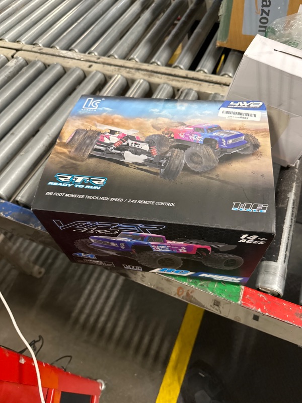 Photo 2 of 1:16 Brushless RC Car for Adults, Max Speed 45-68Km/h, All Terrain Off Road Remote Control Truck Compatible with 3S Batteries, Racing RC Truck with 2 2S Batteries for Snow, Sand & Mud