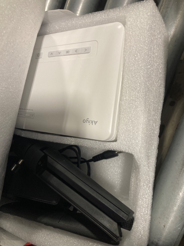 Photo 1 of Mini Projector with WiFi and Bluetooth, 1080P Supported Projector with Projector Stand, Portable Movie Projector for Home Theater/Outdoor, Compatible with iOS/Android/Laptop/TV Stick/HDMI/PS5