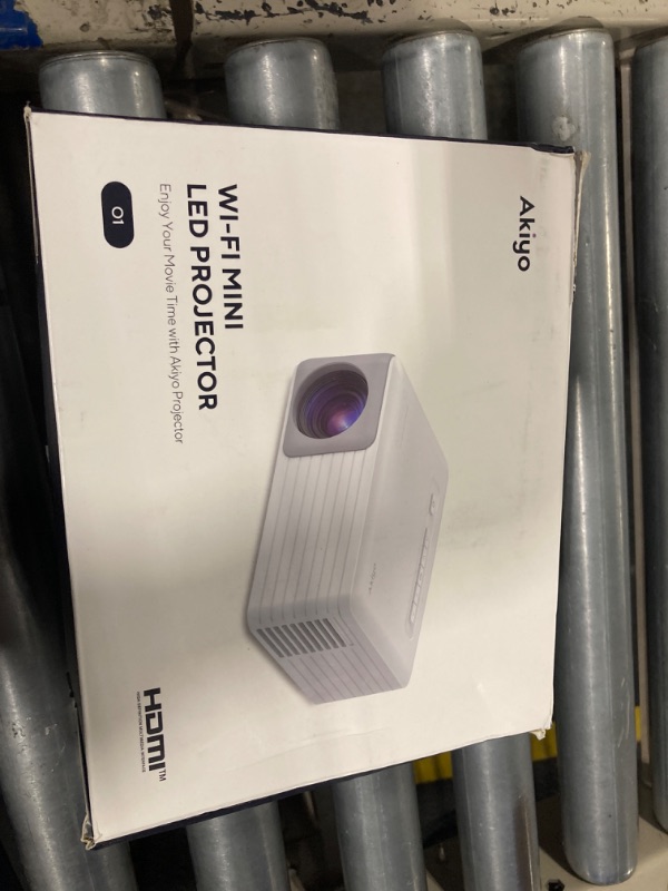 Photo 1 of Mini Projector with WiFi and Bluetooth, 1080P Supported Projector with Projector Stand, Portable Movie Projector for Home Theater/Outdoor, Compatible with iOS/Android/Laptop/TV Stick/HDMI/PS5