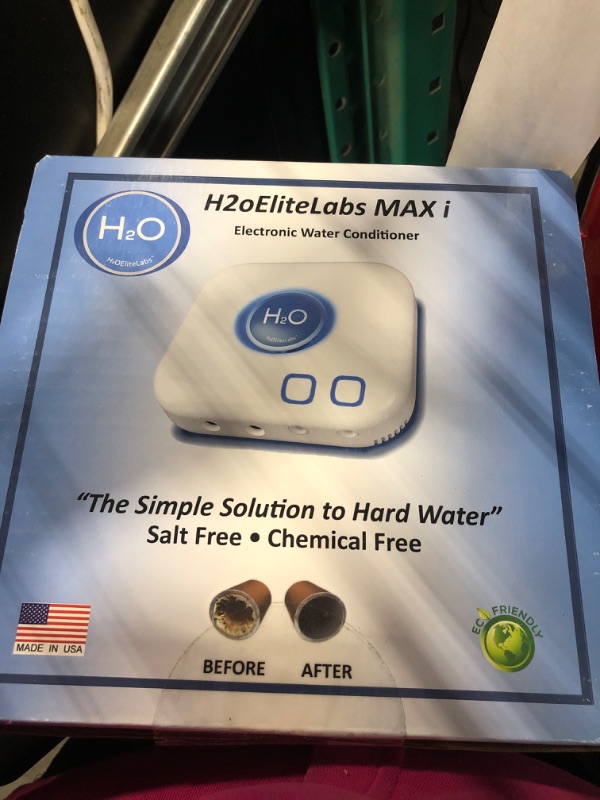 Photo 1 of iSpring ED2000 Whole House Water Descaler, Alternative Electronic Salt-Free Hard Water Conditioner, Reduces Limescale Prevent Deposits Build-up, Different from a Water Softener