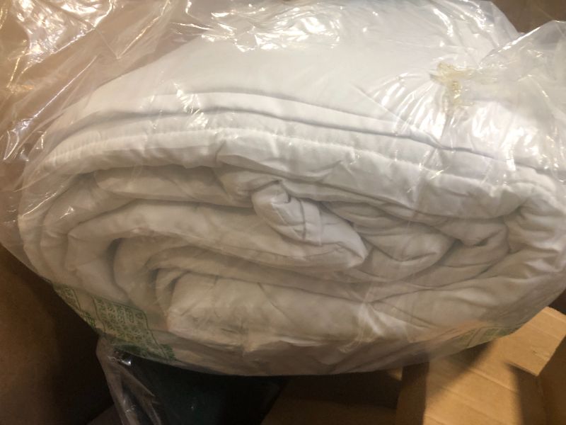 Photo 1 of ***USED***MATBEBY Twin Comforter Duvet Insert - All Season White Comforters Twin Size - Quilted Down Alternative Bedding Comforter with Corner Tabs - Winter Summer Fluffy Soft - Machine Washable