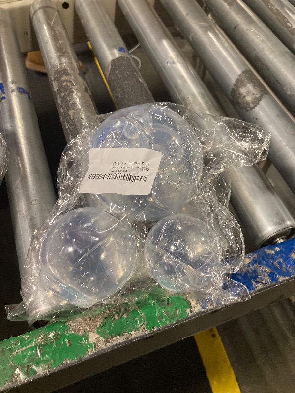 Photo 1 of 6 PCS Large Sphere Resin Mold Clear Silicone Cube Molds Large Deep Square Epoxy Resin Mold, Cube Resin Molds Size:1.5/2.5/3.5 inch 3 pcs Sphere Molds: 2/3 /4 inch