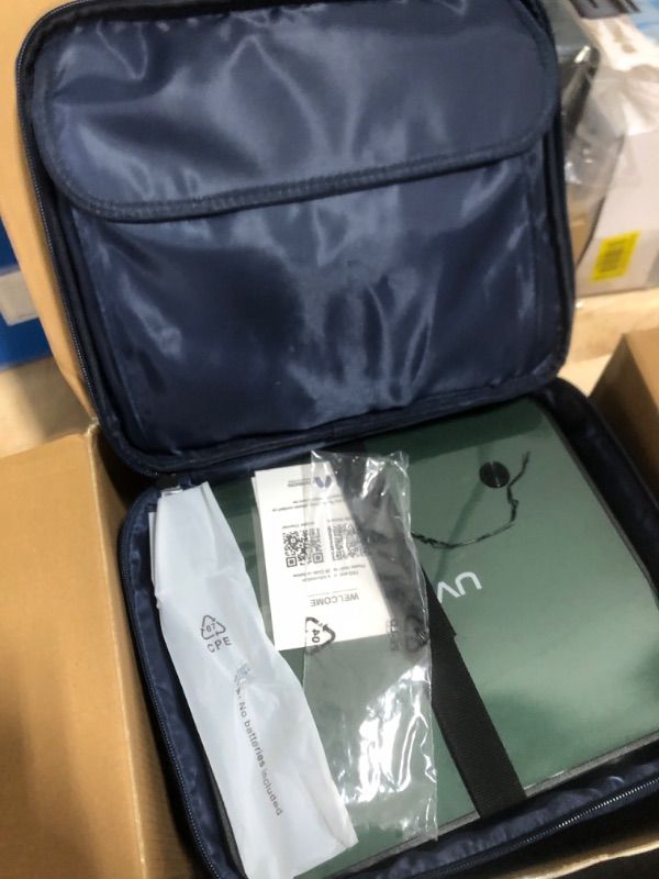 Photo 1 of UVISION X1 Native 1080P Wireless Projector w/ Carry Case, Portable, Keystone Correction, Mounted & Dual Speaker,Outdoor, Home & Office Projector | Works With Roku/FireTV/Laptop/Phone/Tablets/Ps5