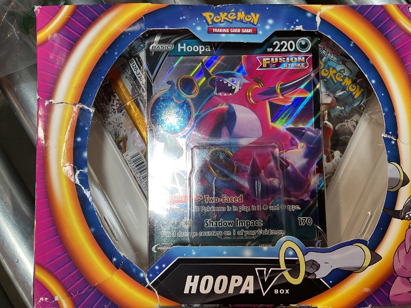 Photo 1 of **PACKS ARE SEALED**
**AS IS/ NO REFUNDS**
Pokemon | Hoopa V Box | Card Game | Ages 6+ | 2 Players | 10+ Minutes Playing Time