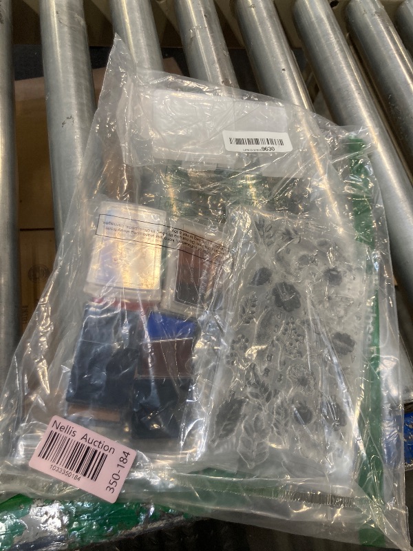 Photo 1 of 22 Pieces Acrylic Stamp Blocks Tools Set Include 6 Stamp Blocks Acrylic Stamping Clear Block, 4 Transparent Silicone Clear Stamps Seal, 12 Craft Ink Pad Stamp Pad for Scrapbooking Card Making