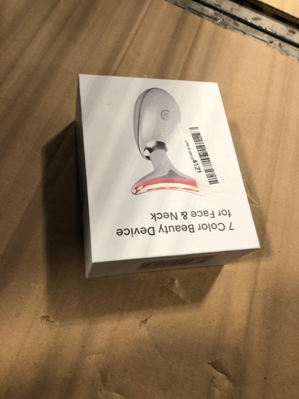 Photo 1 of Fastaid Red-Light-Therapy-for-Face and Neck, Red Light Therapy Wand, 7 Color Led Face Neck Massager for Skin Care, White