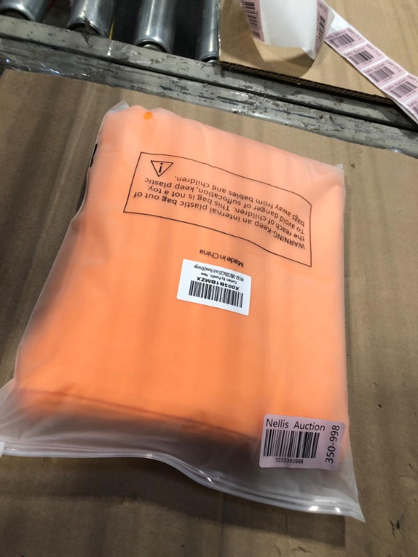 Photo 1 of PureFit Outdoor Curtains for Patio Waterproof Weatherproof, UV and Fade Resistant Outside Curtains for Gazebo, Front Porch, Pergola, Sun Blocking Privacy Curtain, 100W x 120L inch, 1 Panel, Orange