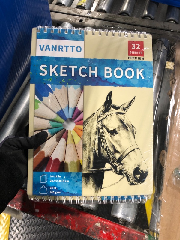 Photo 2 of 9 x 12 inches Drawing Sketch Book, 98lb/160g Sketchbook for Adults Kids Beginners Artists, Art Drawing Book for Mixed Media, Top Spiral Bound Drawing Pad, 2 Sketch pad Pack has 64 Sheets/128 Pages