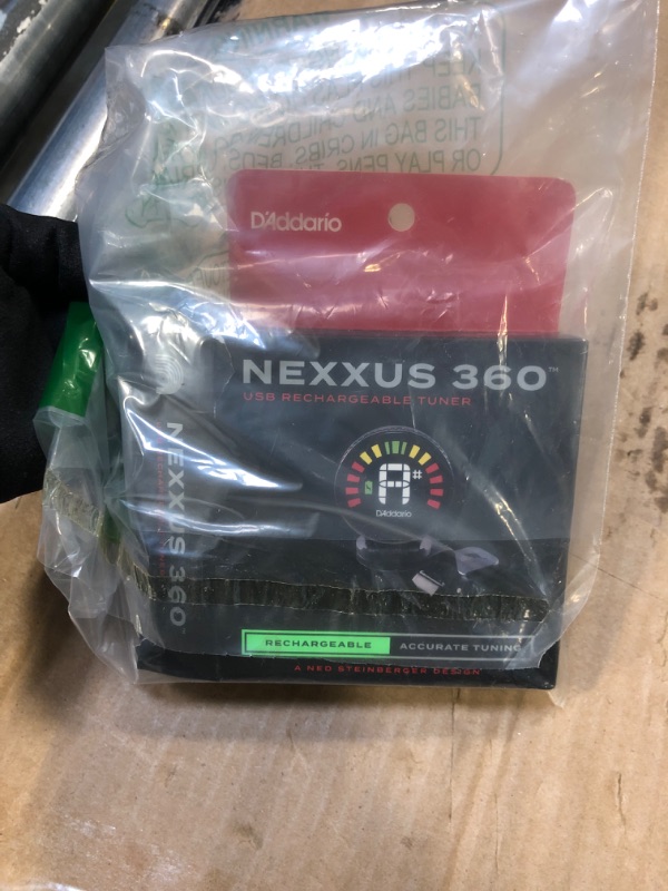 Photo 2 of D'Addario Accessories Nexxus 360 Rechargeable Guitar Tuner - Clip On Guitar Tuner - Acoustic Guitar Tuner - Electric Guitar Tuner - 24 Hours of Tuning Time per Charge - Rotates 360-degrees