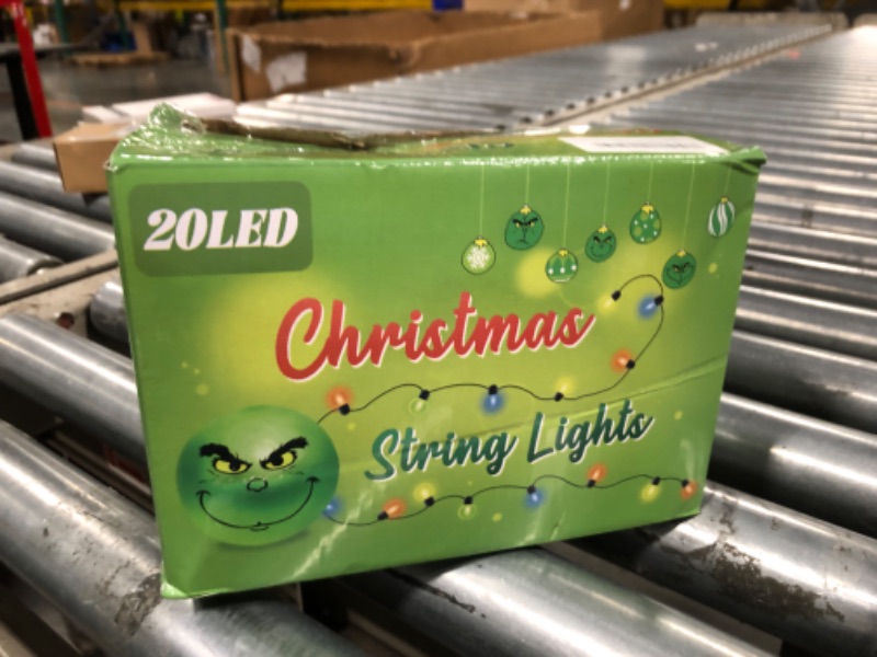 Photo 1 of Selarlyt Grinch Christmas Lights Indoor,20 LED 10 Ft Battery Operated Grinch Christmas String Lights, Waterproof Grinch Christmas Decorations for Home Garden Outdoor Tree Decor