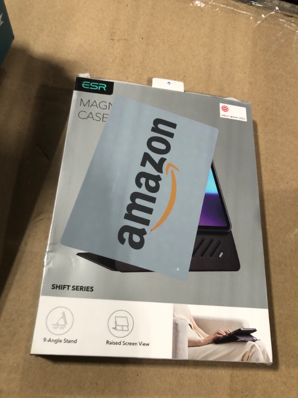 Photo 1 of ESR for iPad Pro 11 Inch Case 2024 5th Gen (M4), Rotating Case with Removable Magnetic Cover, Adjustable Portrait/Landscape Stand with Raised Screen View, 9 Standing Angles, Shift Series, Brown