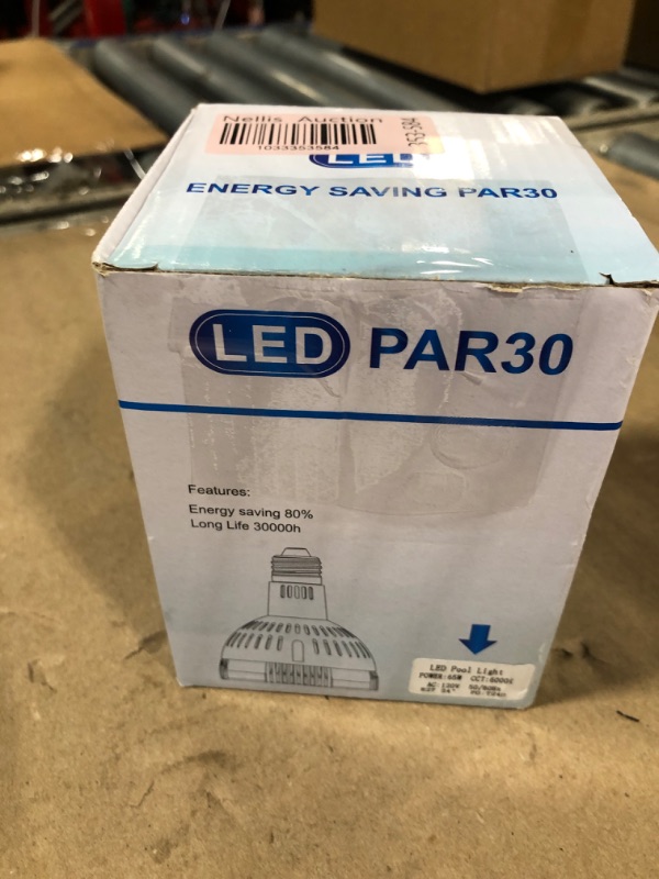 Photo 1 of Bright 120V 65W Led Pool Light Bulb, with 6000LM E27/E26 Base Pool Light Bulb Daylight White 6000K Swimming Pool Replacement for Most Pentair Hayward Light Fixtures (120V 65W Light)