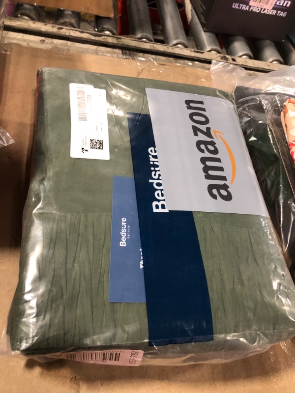 Photo 1 of Bedsure Queen Sheet Set - 4 Pieces Soft Queen Size Sheets - Breathable & Cooling - Hotel Luxury - Easy Care Polyester Microfiber Bedding for Women, Men, Olive Green
