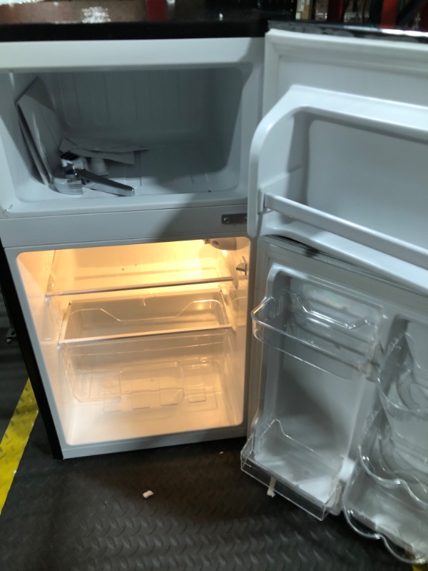 Photo 1 of Frigidaire EFR341 Compact Small Top-Freezer Refrigerator, Stainless Steel Mini Bar Fridge Platinum Series-21.26" D x 17.83" W x 33.5" H, 3.2 cu ft Double Door