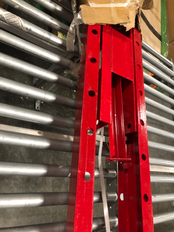 Photo 1 of GarveeTech 20 Ton Hydraulic Press, Benchtop Hydraulic Shop Press, H-Frame Garage Floor Press with Press Plates, Adjustable Working Table Height, Red