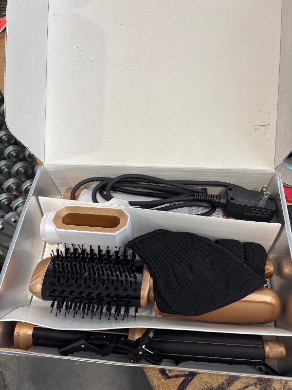 Photo 1 of 6 in 1 Air Styler Magic Hair Styler, Ukliss Blow Dryer Brush with Ionic, Versatile Hair Styling Tools for Fast Styling Auto Air Curler for Hair, Ideal for All Hair Types with Safe ALCI Plug