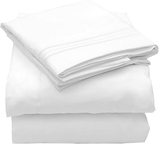 Photo 1 of 4 Piece 100% Cotton 400 Thread Count Sheet Set by Sweet Home Collection™ queens