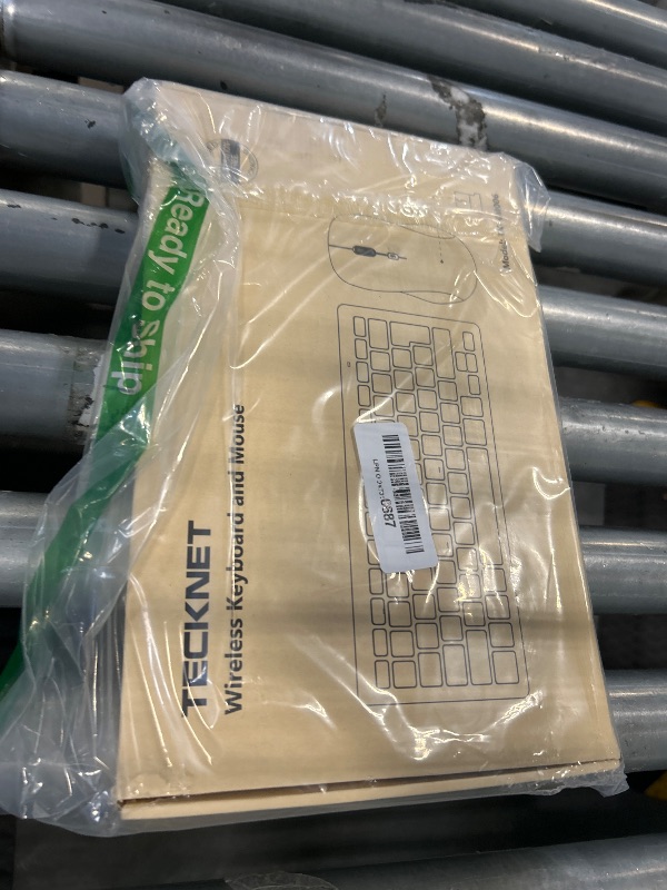 Photo 2 of TECKNET Wireless Keyboard and Mouse Combo, Mini Cordless Computer Keyboard and Mouse Set 2.4GHz, Silent Adjustable 1600 DPI, Quiet Click, Lag-Free for Computer, Laptop, PC, Windows, Mac, Chrome OS