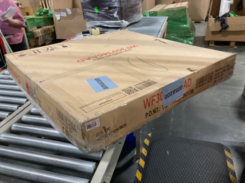 Photo 1 of Round Table with Special-Shaped Legs,for Dining Room Kitchen,Natural Wood Wash
