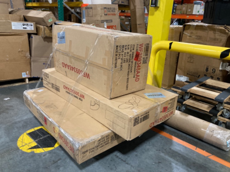 Photo 1 of Round Table with Special-Shaped Legs,for Dining Room Kitchen,Natural Wood Wash
