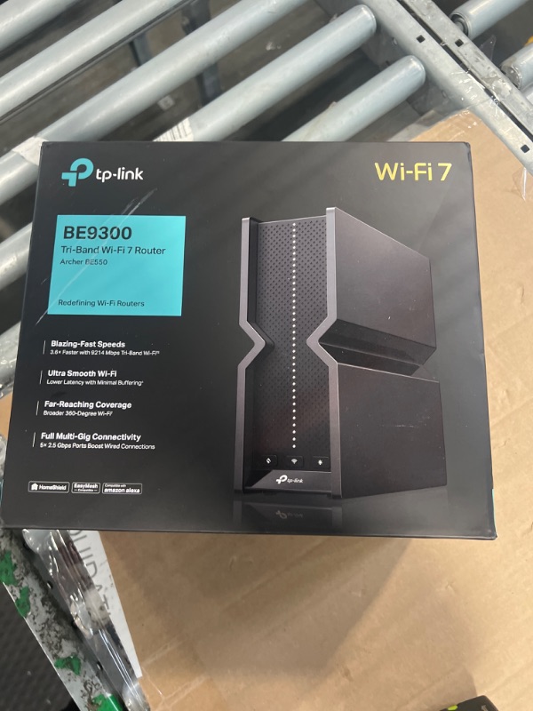 Photo 2 of TP-Link Tri-Band BE9300 WiFi 7 Router Archer BE550 6-Stream 9.2Gbps ???? ?.?? Ports USB 3.0 6 Smart Internal Antennas VPN Clients and Server Easy Mesh