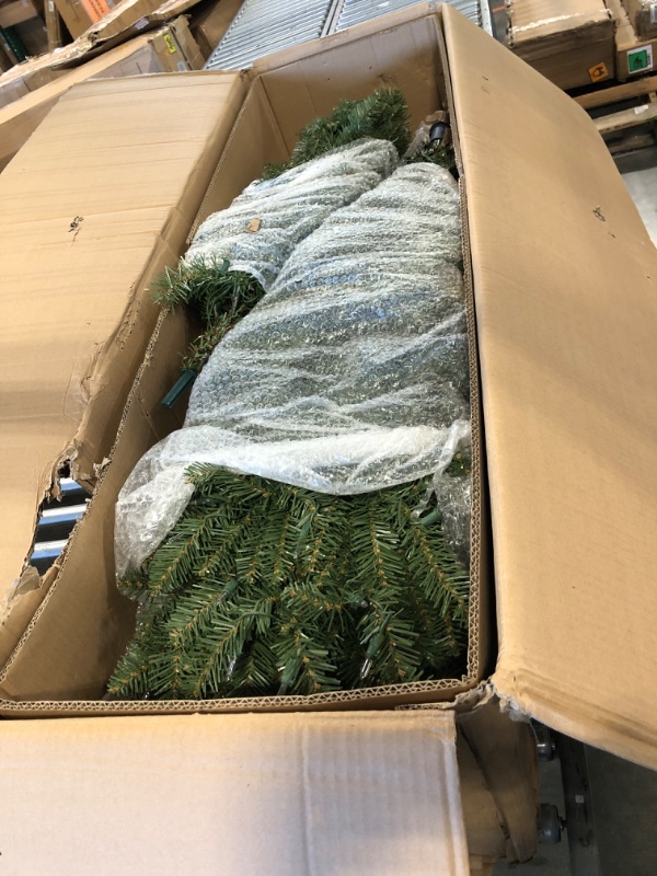 Photo 3 of 9 Ft. Pre- Incandescent Slim Fraser Fir Artificial Christmas Tree with 800 UL Clear Lights