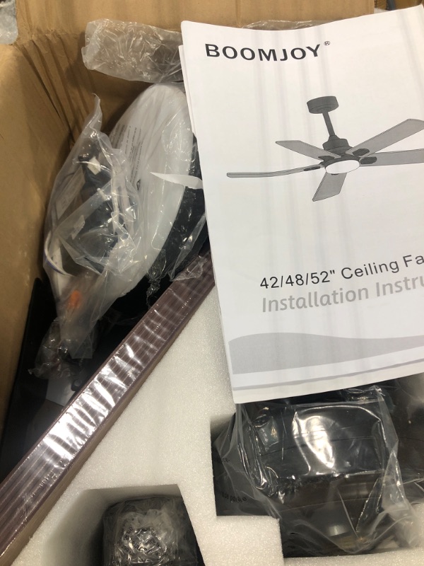 Photo 2 of 52 Inch Black Ceiling Fan with Light and Remote Control. Dimmable 3 Color Temperatures LED Ceiling Fan. 6 Speeds Reversible DC Motor.5 Blades Modern Ceiling Fans for Indoor or Covered Outdoor.
Visit the EasyNice Store
