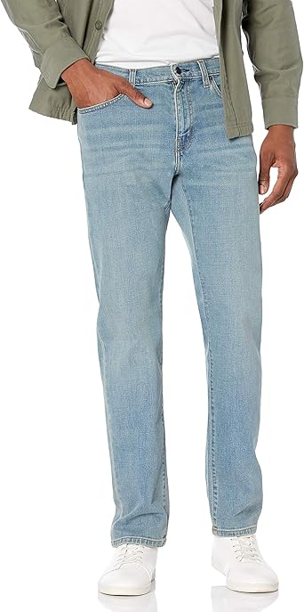 Photo 1 of ***COLOR IS BLUE***
Amazon Essentials Men's Straight-Fit Stretch Jean, 34W x 30L