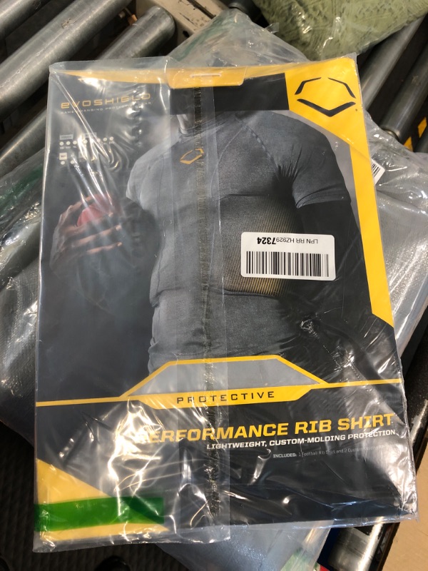 Photo 1 of EvoShield Adult Performance Rib Shirt and Shields - Grey, Medium