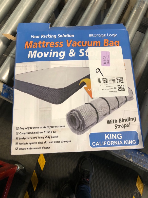 Photo 2 of (King/Cal-King) Foam Mattress Vacuum Bag for Moving/Storage-Compress Mattress by 80%