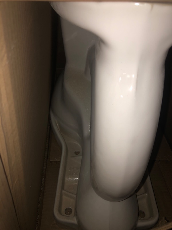 Photo 3 of American Standard 609AD001.020 Cadet Pro Two-Piece Toilet with Slow-Close Seat and Wax Ring, Elongated Front, Left Hand Flush, White 1.28 gpf