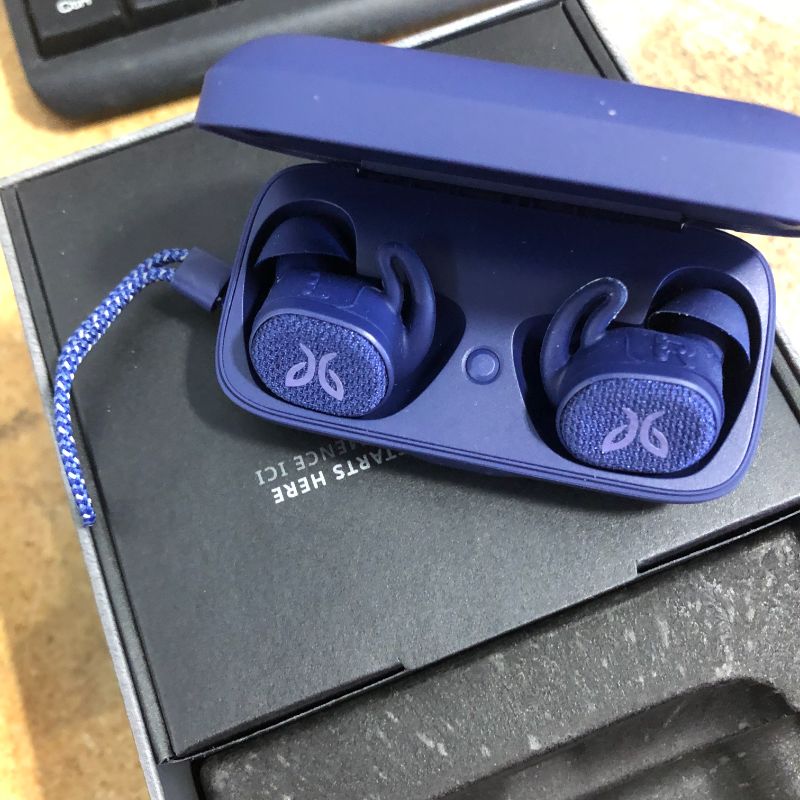 Photo 4 of  Jaybird Vista 2 True Wireless Sport Bluetooth Headphones with Charging Case - Premium Sound, ANC, Sport Fit, Waterproof Earbuds with Military-Grade Durability - Midnight Blue