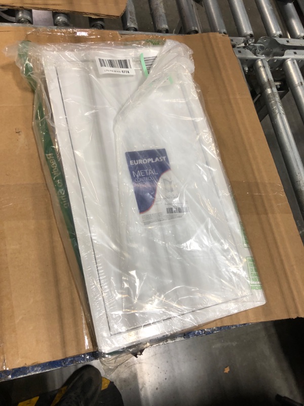 Photo 1 of 10" x 20" Inch Steel Access Panel Door (9.8x19.5) for Indoor Use - Opening Flap Cover Plate - Box Door Lock - Door Latch - Inspection Hatch - White Polymer Coating - Intended for Walls and Ceilings