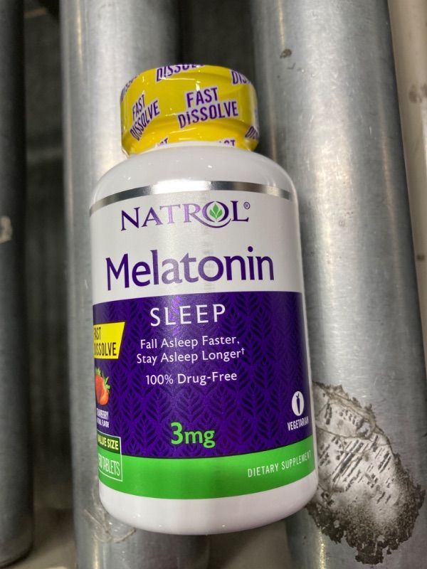 Photo 1 of ***Expires soon Nov 2024*** Melatonin 3 mg Fast Dissolve Tablets Strawberry